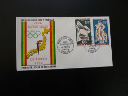 FDC Jeux Olympiques Tokyo Olympic Games Basketball Senegal 1964 - Sommer 1964: Tokio