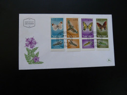 FDC Papillons Butterflies Israel 1965 - Papillons