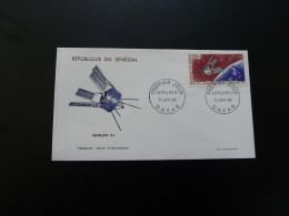 FDC Espace Space Satellite D1 Senegal 1966 - Afrique