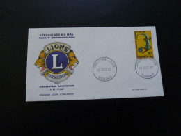 FDC Lions Club Mali 1967 - Rotary, Lions Club