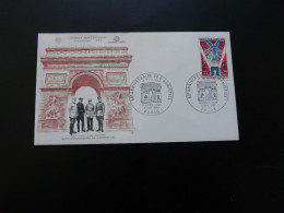 FDC 50 Ans De L'Armistice Paris 1968 (illustration Couleur Brune) - WO1