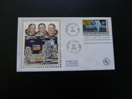 FDC Espace Homme Sur La Lune Man On The Moon Space USA 1969 - North  America