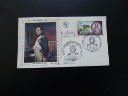 FDC Signée Helly Napoleon Bonaparte Ajaccio 20 Corse 1969 - Napoleón