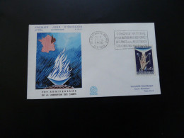 FDC Libération Des Camps De Concentration Flamme Concordante 67 Strasbourg 1970 - 1970-1979