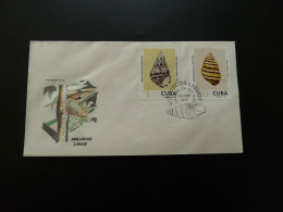 FDC Coquillages Shell Cuba 1973 - Conchiglie