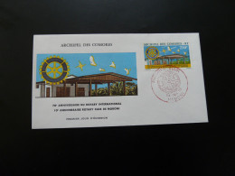 FDC Rotary International Comores Paris 1975 - Brieven En Documenten