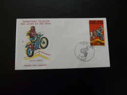 FDC Moto-cross Djibouti Afars Et Issas 1977 - Motorbikes