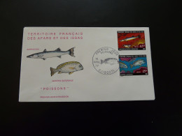 FDC Poissons Fish Djibouti Afars Et Issas 1977 - Poissons