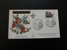 Lettre Ed. FDC Farcigny Congrès Officiers De Réserve 69 Lyon Armées 1984 - Covers & Documents