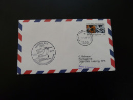 Lettre Vol Special Flight Cover Wien -> Leipziger Messe Interflug 1988 - Covers & Documents