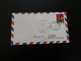Lettre Vol Special Flight Cover Wien -> Leipziger Messe Interflug 1987 - Covers & Documents