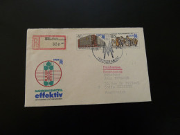Entier Postal Registered Stationery Leipziger Messe DDR 1987 - Buste Private - Usati