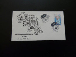 Lettre Illustrée Avec Oblitération Thème Danse Lyon 1995 - Danza