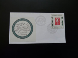 Marianne De Briat Sur Lettre Avec Vignette Porte-timbre Marcel Pagnol 13 Aubagne 1996 - 1961-....