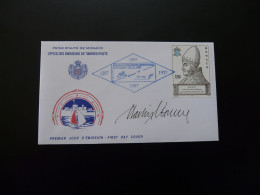 FDC Signée Morck Pape Pope Innocent IV Monaco 1997 - Päpste