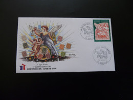 FDC Type Blanc Journée Du Timbre Aurillac 15 Cantal 1998 - 1990-1999