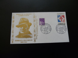 Lettre Commemorative Jean Moulin Héros De La Résistance 69 Lyon 1999 - Guerre Mondiale (Seconde)