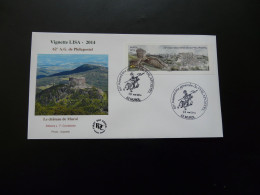FDC Vignette D'affranchissement LISA Chateau De Murol 63 Puy De Dome ATM Stamp 2014 - 2010-2019