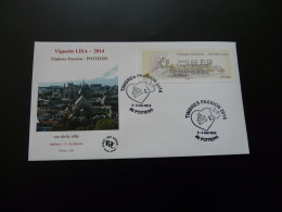FDC Vignette D'affranchissement LISA Salon Timbres Passion Poitiers 86 Vienne ATM Stamp 2014 - 2010-2019