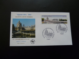 FDC Vignette D'affranchissement LISA Pont Bridge Institut De France Congrès FFAP ATM Stamp 2014 - 2010-2019