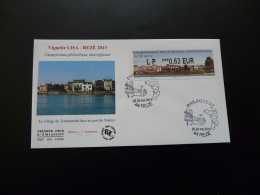 FDC Vignette D'affranchissement LISA Championnat Philatélique Rezé 44 Loire Atlantique ATM Stamp 2013  - 2010-2019