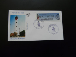 FDC Vignette D'affranchissement LISA Phare Lightouse Ouistreham 14 Calvados ATM Stamp 2013 - Lighthouses