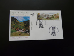 FDC Vignette D'affranchissement LISA Assemblée Philapostel Arèches 73 Savoie ATM Stamp 2012 - 2010-2019
