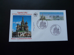 FDC Vignette D'affranchissement LISA Cathedrale De Moscou Salon Philatélique D'automne ATM Stamp 2010 - Kirchen U. Kathedralen