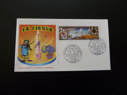 FDC Vignette D'affranchissement LISA Cirque Circus Salon Du Timbre Paris ATM Stamp 2008 - Zirkus