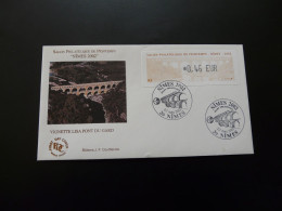 FDC Vignette D'affranchissement LISA Pont Du Gard Salon Philatélique De Printemps Nimes ATM Stamp France 2002 - 2000-2009