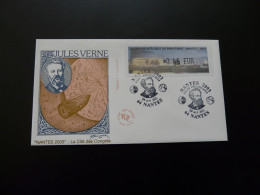 FDC Vignette D'affranchissement LISA Jules Verne Salon Philatélique De Printemps Nantes ATM Stamp France 2003 - 2000-2009