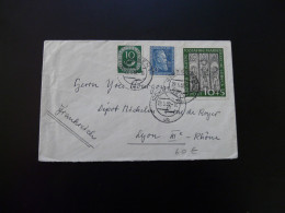 Lettre Cover 700 Jahre Marienkirche Lubeck (Mi. 139) Deutsche Bundespost Essen 1952 - Cartas & Documentos