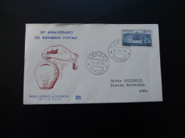 FDC Risparmio Postale Oblit. Arezzo Italia 1956 - FDC