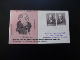 FDC Edouard Anseele Belgique 1958 - 1951-1960