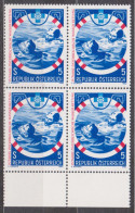 1982 , Mi 1698 ** (18) - 4er Block Postfrisch -  25 Jahre Österreichische Wasser-Rettung - Neufs