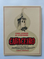 Portugal Etiquette Vin Cabaceiro Torre Das Cabaças Eglise A Santarém Ribatejo João Henrique José Domingues Wine Label - Otros & Sin Clasificación