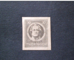 STAMPS GERMANY THURINGE 1945 SERIE COURANTE IMPERF MNH - Ungebraucht