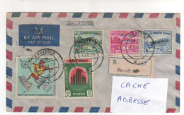 5 Timbres , Stamps  Sur Lettre Recommandée , Registered Cover , Mail Du 8/3/72 - Pakistan