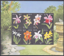 Nevis - 1999 - Flowers: Orchids - Yv 1283/90 - Orchideen
