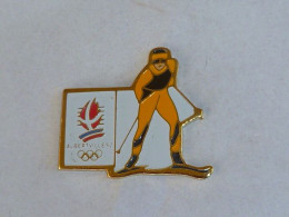 Pin's ALBERTVILLE 92, SKI DE FOND - Giochi Olimpici