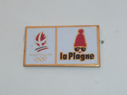 Pin's ALBERTVILLE 92, STATION DE LA PLAGNE - Olympische Spelen