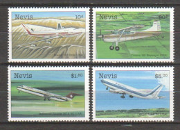 Nevis - 1998 - Airplanes - Yv 1130/33 - Vliegtuigen