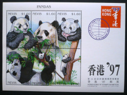 Nevis - 1997 - Giant Panda HONG KONG '97 Stamp Exhibition - Yv 995/00 - Autres & Non Classés