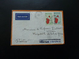Lettre Par Avion Air Mail Cover Port Berge à Marseille Air France Madagascar 1936 - Covers & Documents