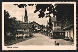 AK Kundl In Tirol, Strassenpartie Mit Kirche  - Other & Unclassified