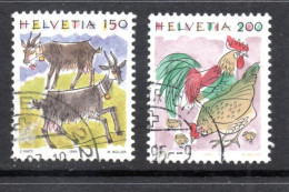 Switzerland, Used, 1994, Michel 1531 - 1532, Fauna, Definitives - Gebraucht