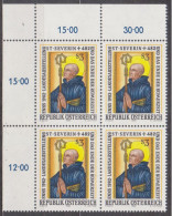 1982 , Mi 1699 ** (1) - 4er Block Postfrisch - Landesausstellung Enns - St. Severin Und Das Ende Der Römerzeit - Neufs