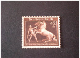 STAMPS GERMANY III REICH 1939 6 RUBAN BRUN GRAVE MNH - Unused Stamps