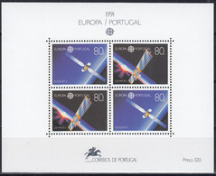 PORTUGAL  Block 78, Postfrisch **, Europa CEPT: Europäische Weltraumfahrt 1991 - Blocks & Sheetlets