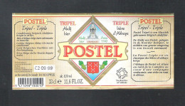 BROUWERIJ DE SMEDT - OPWIJK - POSTEL - TRIPEL - 33 CL  -   BIERETIKET  (BE 456) - Beer